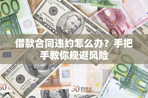 济南借款合同违约怎么办？手把手教你规避风险