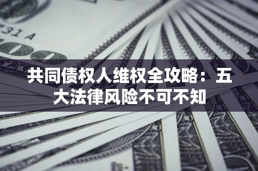 济南共同债权人维权全攻略：五大法律风险不可不知