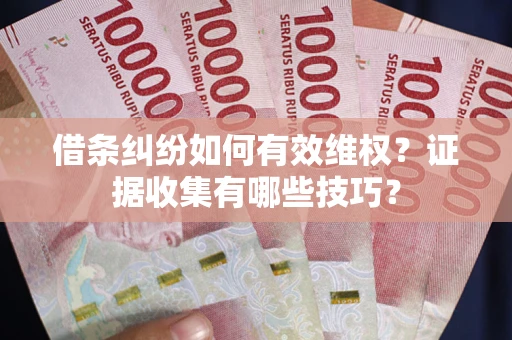 济南借条纠纷如何有效维权？证据收集有哪些技巧？