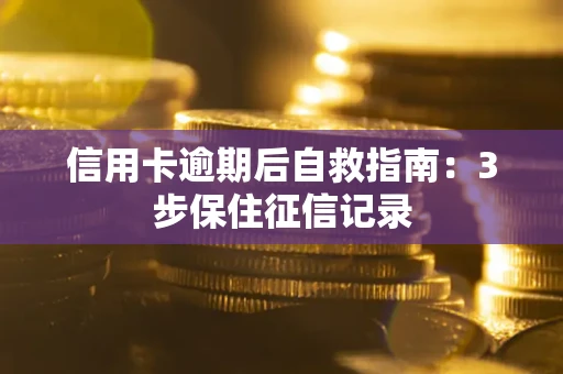 济南信用卡逾期后自救指南：3步保住征信记录